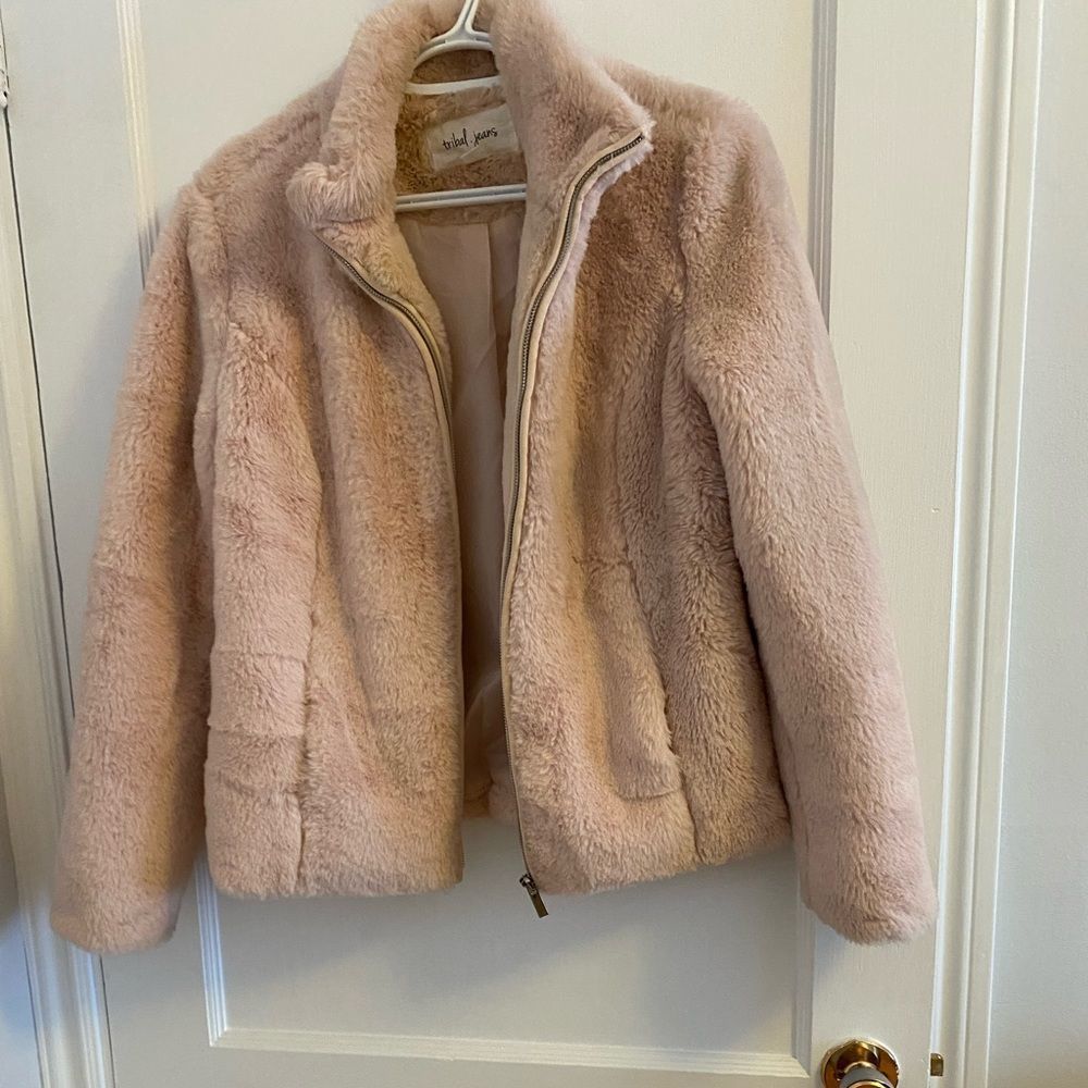 Pink teddy jacket xsmall
